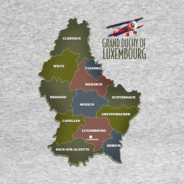 grand duchy of luxembourg map by nickemporium1